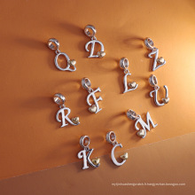Nouveau design bricolage personnalisé 26 lettres colliers bracelets bracelets de cheville bijoux, accessoires en acier inoxydable plaqué or oem